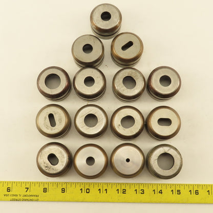 Wilson Tools Misc. Lot Round Oblong Die 1-7/8" Retainer Size Lot Of 15