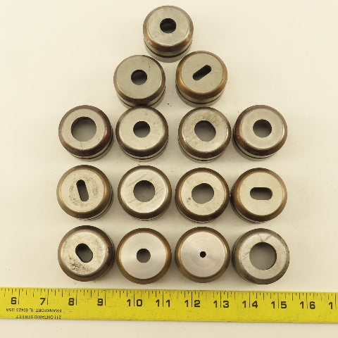 Wilson Tools Misc. Lot Round Oblong Die 1-7/8" Retainer Size Lot Of 15