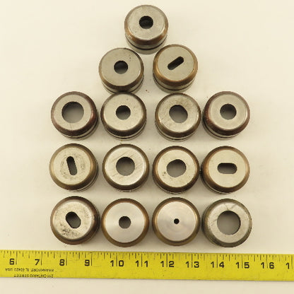 Wilson Tools Misc. Lot Round Oblong Die 1-7/8" Retainer Size Lot Of 15
