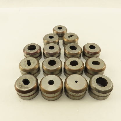 Wilson Tools Misc. Lot Round Oblong Die 1-7/8" Retainer Size Lot Of 15