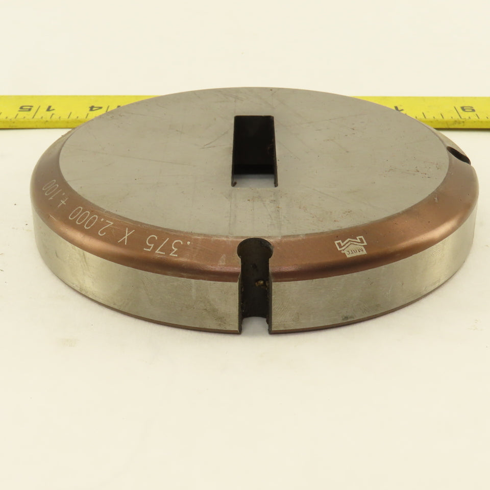 Mate .375 x 2.000 +.100 Rectangle Hole Die 4-15/16" OD