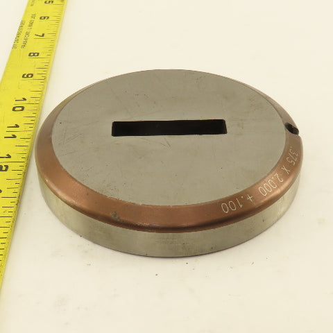 Mate .375 x 2.000 +.100 Rectangle Hole Die 4-15/16" OD
