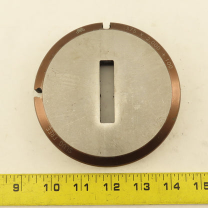 Mate .375 x 2.000 +.100 Rectangle Hole Die 4-15/16" OD