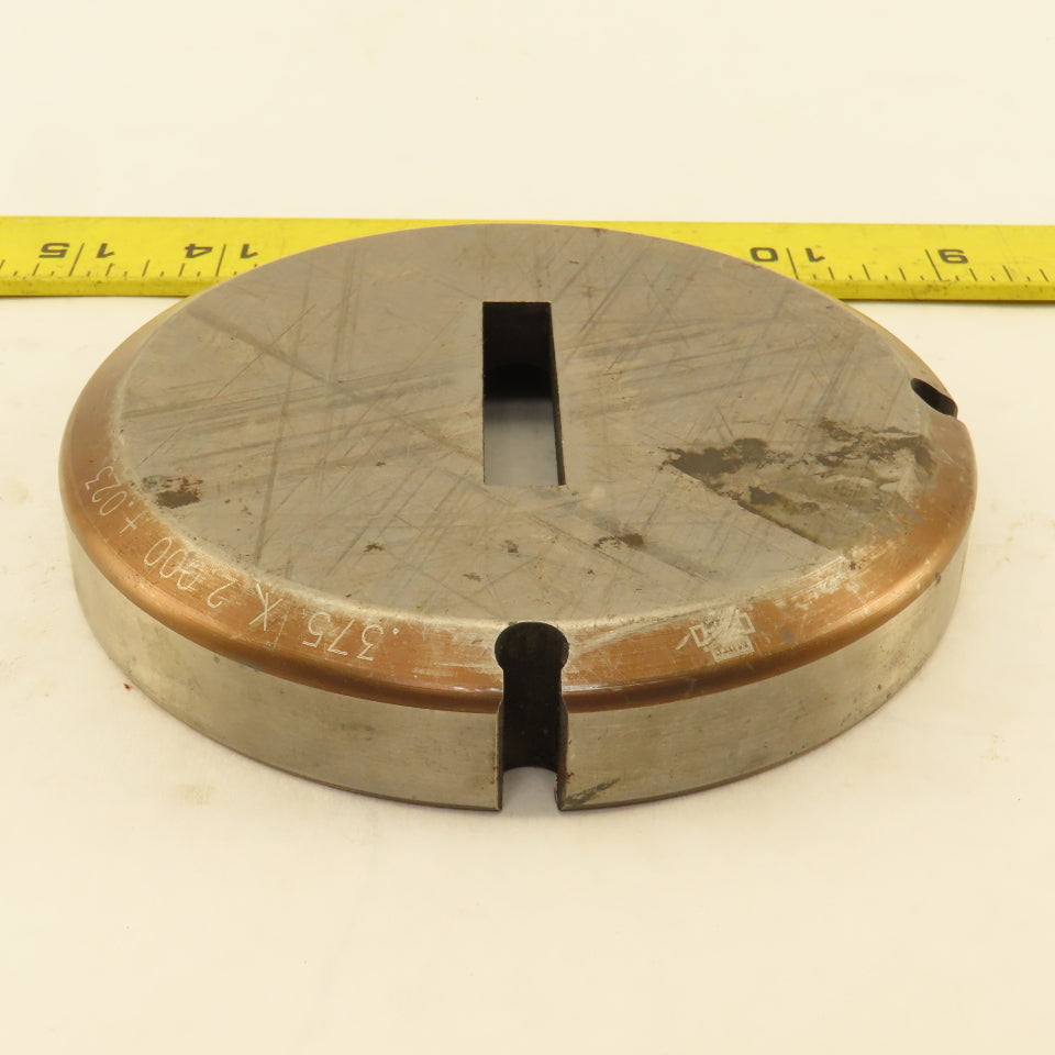 Mate .375 x 2.000 +.023 Rectangle Hole Die 4-15/16" OD