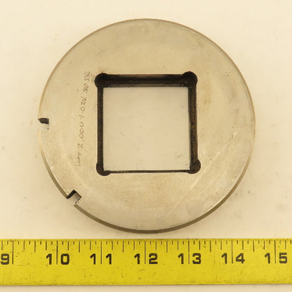 2.000 +.024  Square Hole Die  4-15/16" OD