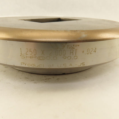 Wilson Tooling Slug Hugger 1.250 x 2.000 +.024 Rectangle Hole Die 4-15/16" OD