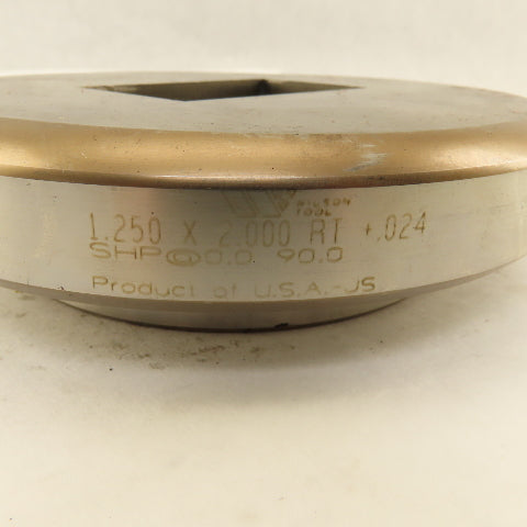 Wilson Tooling Slug Hugger 1.250 x 2.000 +.024 Rectangle Hole Die 4-15/16" OD