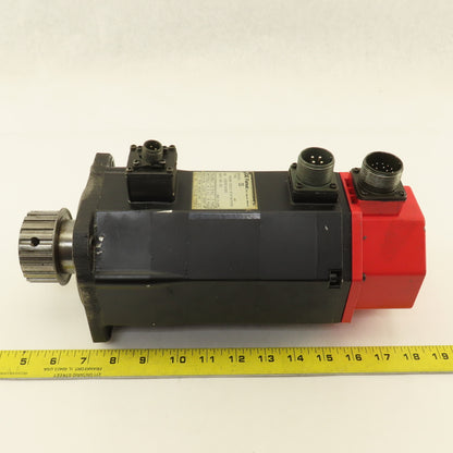 GE Fanuc A06B-0313-B701 91V AC Servo Motor 2000RPM Brake Pulse Coder Need Repair
