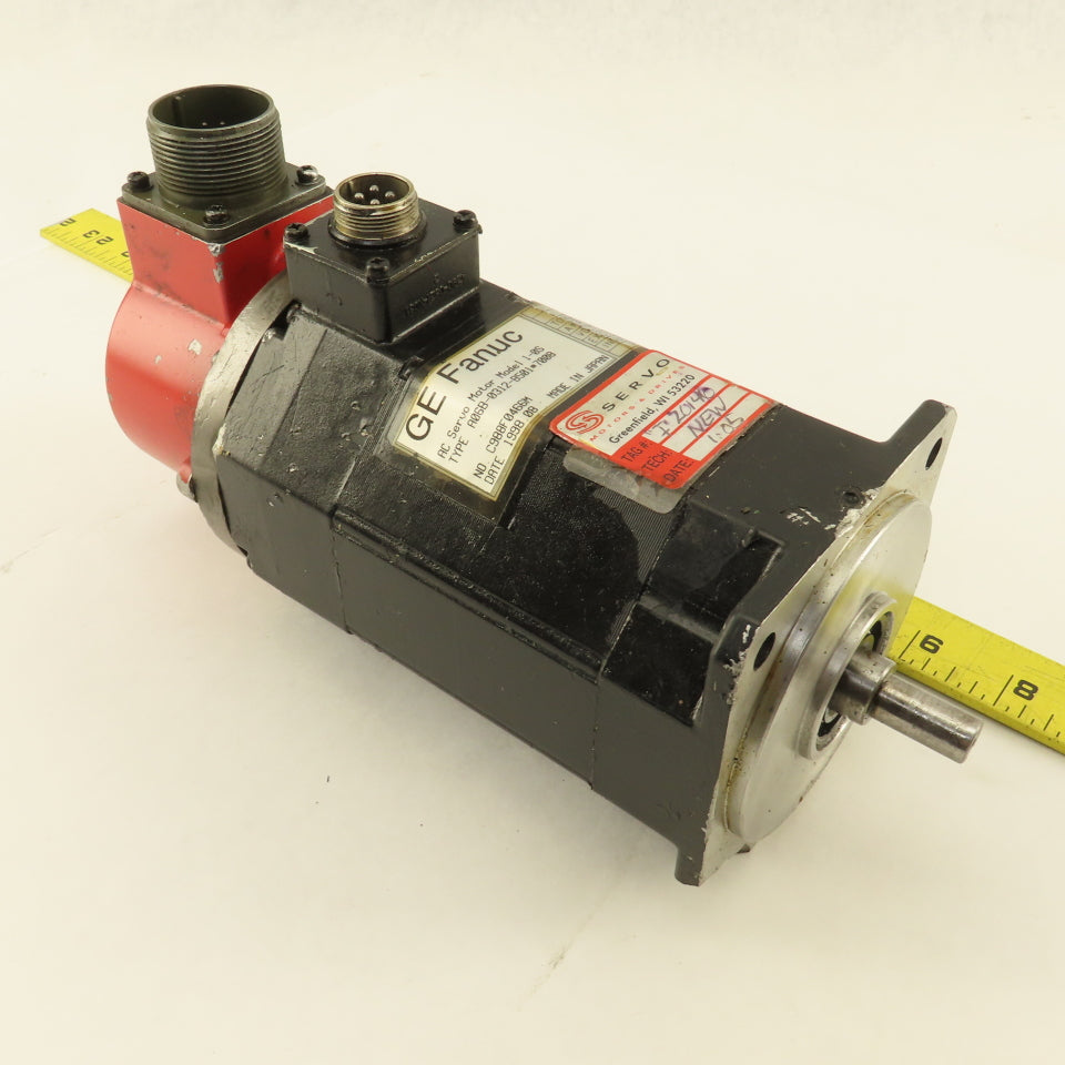 GE Fanuc A06B-0312-B501 120VAC Servo Motor 2000RPM Brake Pulse Coder
