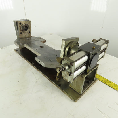 180° Turn Trunnion Table Pneumatic Set Up Fixture 24" x 11" Plate