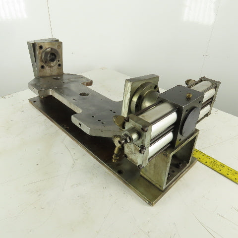 180° Turn Trunnion Table Pneumatic Set Up Fixture 24" x 11" Plate