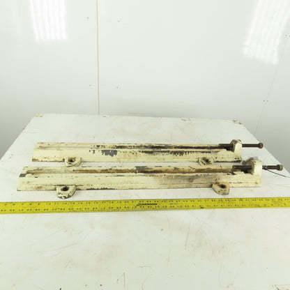 32" Adjustable Motor Belt Tension Take Up Slot Frames Lot Of 2