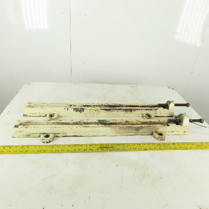 32" Adjustable Motor Belt Tension Take Up Slot Frames Lot Of 2