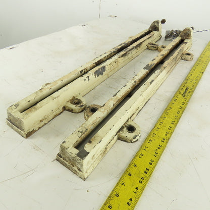 32" Adjustable Motor Belt Tension Take Up Slot Frames Lot Of 2