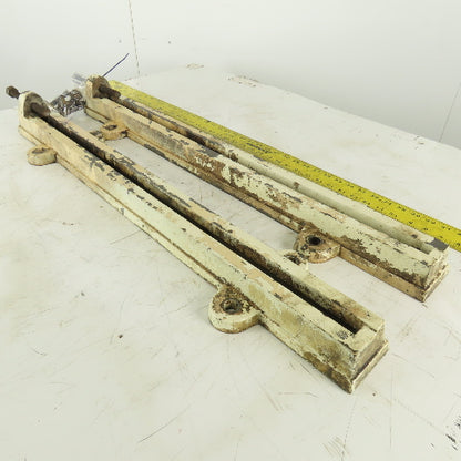 32" Adjustable Motor Belt Tension Take Up Slot Frames Lot Of 2