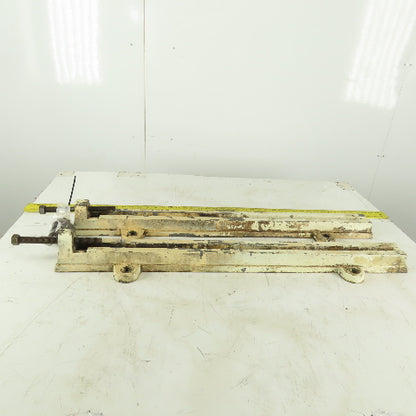 32" Adjustable Motor Belt Tension Take Up Slot Frames Lot Of 2