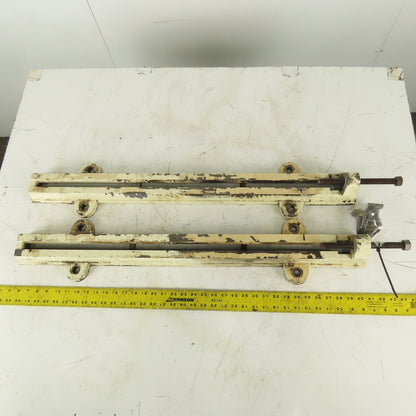 32" Adjustable Motor Belt Tension Take Up Slot Frames Lot Of 2