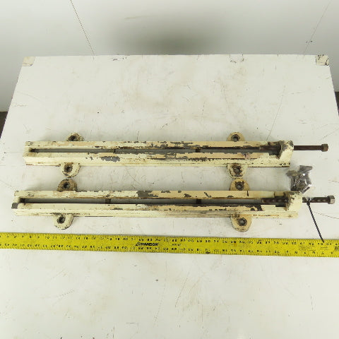 32" Adjustable Motor Belt Tension Take Up Slot Frames Lot Of 2