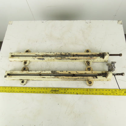 32" Adjustable Motor Belt Tension Take Up Slot Frames Lot Of 2