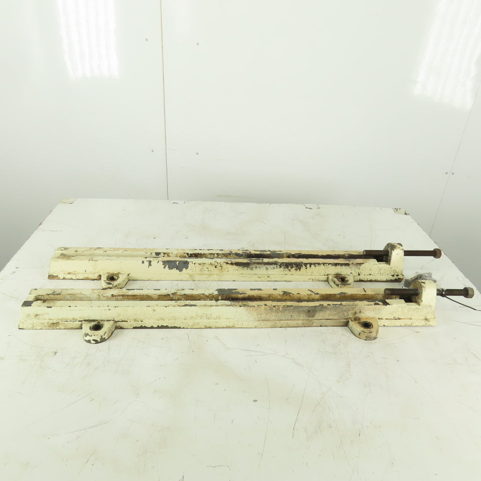 32" Adjustable Motor Belt Tension Take Up Slot Frames Lot Of 2