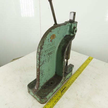 Atlas No. 1 Mandrel Bench Mount Arbor Press 7" Throat