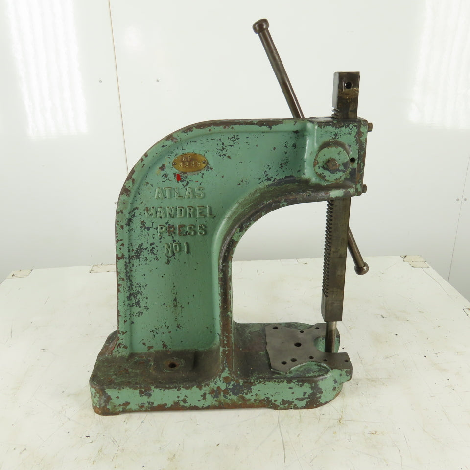 Atlas No. 1 Mandrel Bench Mount Arbor Press 7" Throat