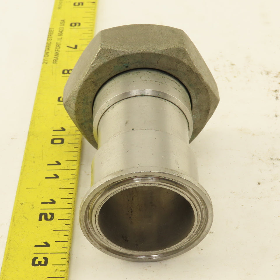 1-1/2" Stainless Steel Sanitary 2-1/2" Extension Adaptor