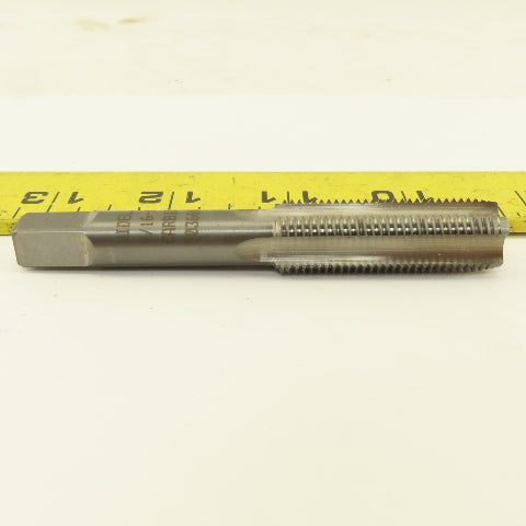 Widell 9/16-18 Plug RH H3 Bright Solid Carbide 4-Flute Straight Machine Tap