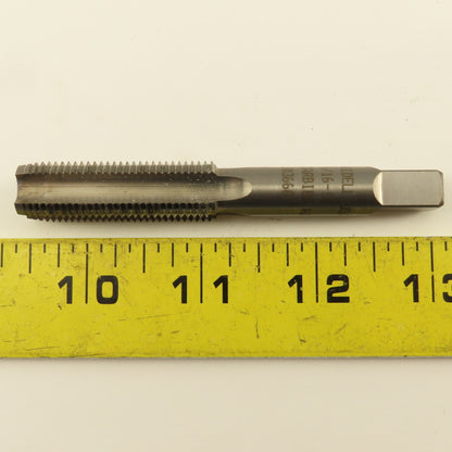 Widell 9/16-18 Plug RH H3 Bright Solid Carbide 4-Flute Straight Machine Tap