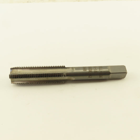 Widell 9/16-18 Plug RH H3 Bright Solid Carbide 4-Flute Straight Machine Tap