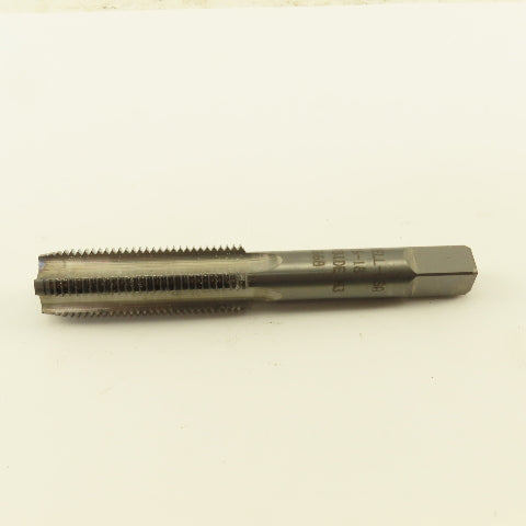 Widell 9/16-18 Plug RH H3 Bright Solid Carbide 4-Flute Straight Machine Tap