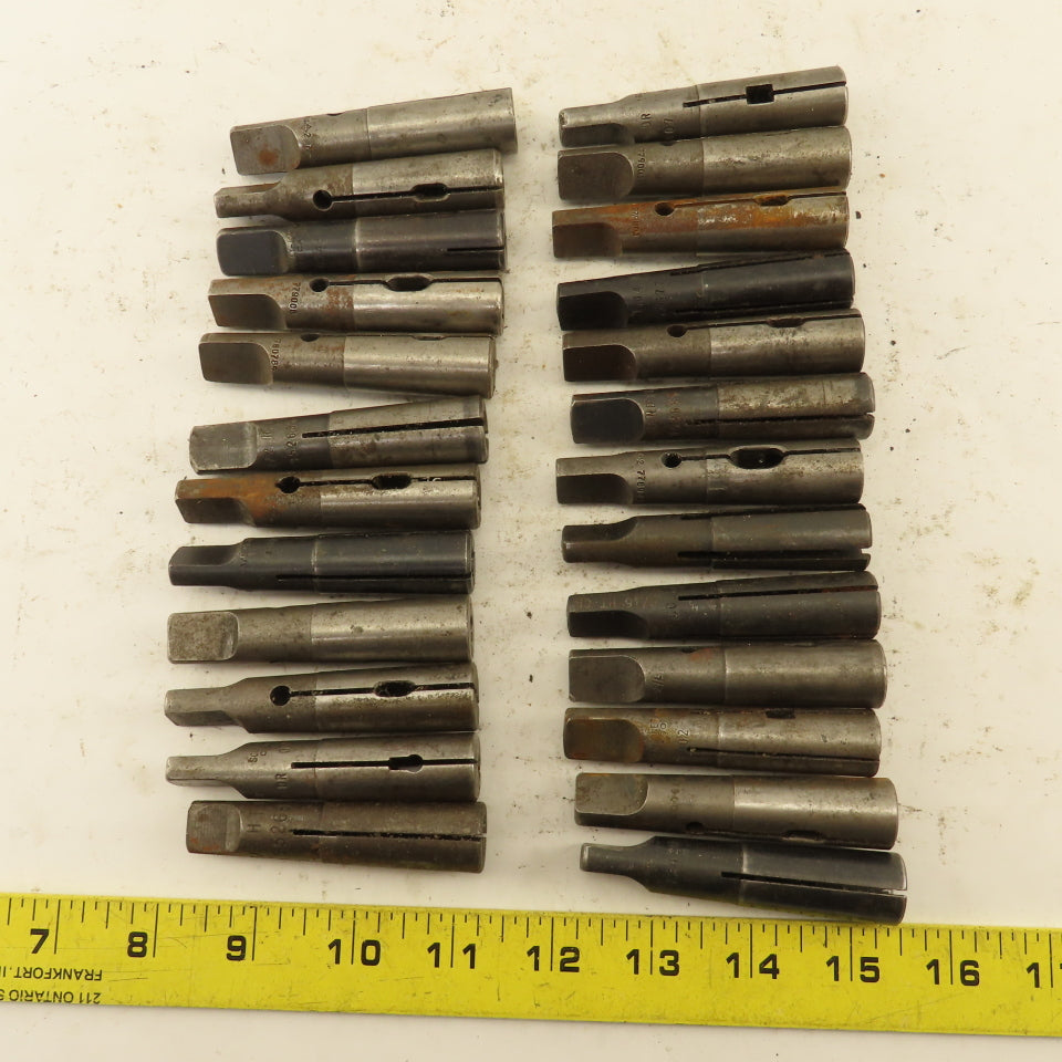 Misc. Lot Bulk Used Morse #2 Split Tapper Adapters 5Lbs. Lot of 25