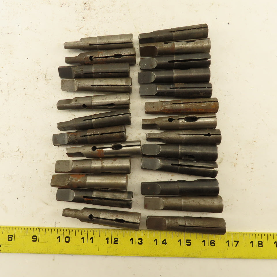Misc. Lot Bulk Used Morse #2 Split Tapper Adapters 5Lbs. Lot of 25