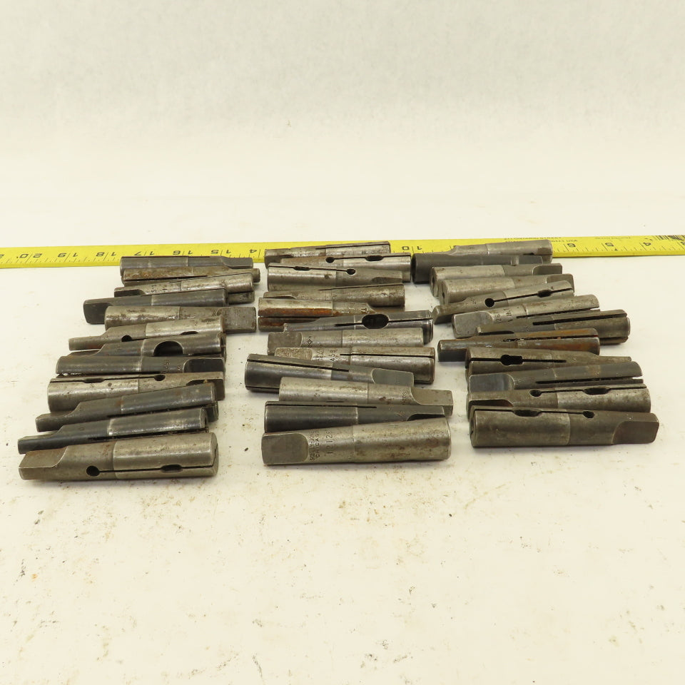 Misc. Lot Bulk Used Morse #2 Split Tapper Adapters 7Lbs. Lot of 36
