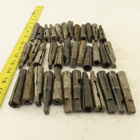 Misc. Lot Bulk Used Morse #2 Split Tapper Adapters 7Lbs. Lot of 36