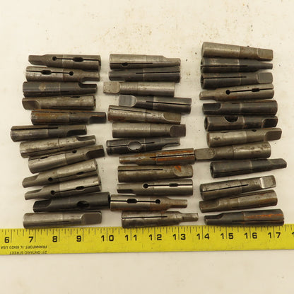Misc. Lot Bulk Used Morse #2 Split Tapper Adapters 7Lbs. Lot of 36