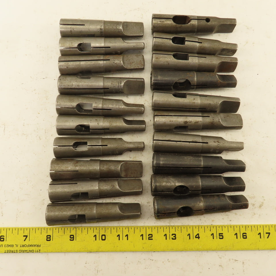 Misc. Lot Bulk Used Morse #3 Split Tapper Adapters 7Lbs. Lot of 20