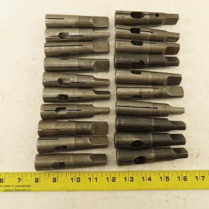 Misc. Lot Bulk Used Morse #3 Split Tapper Adapters 7Lbs. Lot of 20