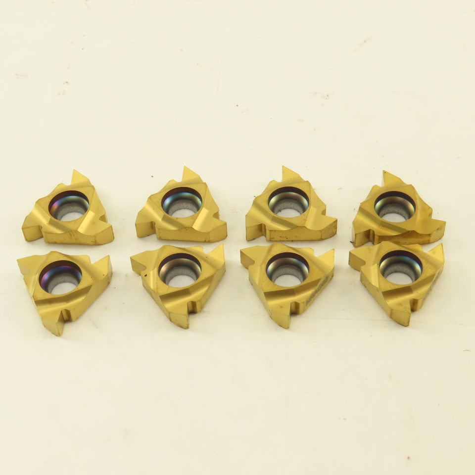 Zenit Z16NR AG60 Z6P Indexing Inserts TiN Coated Lot Of 8