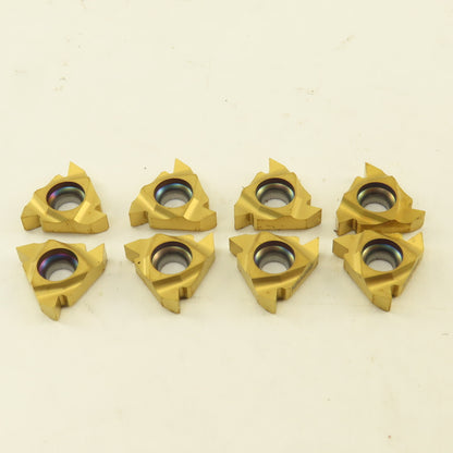 Zenit Z16NR AG60 Z6P Indexing Inserts TiN Coated Lot Of 8
