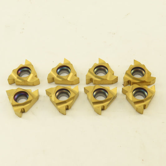Zenit Z16NR AG60 Z6P Indexing Inserts TiN Coated Lot Of 8