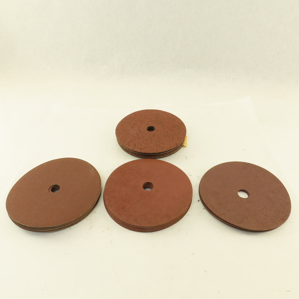 3M 7"x 7/8"  Type C Abrasive Sanding Disc 24, 60, 100 Grade Mixed Lot Of 28
