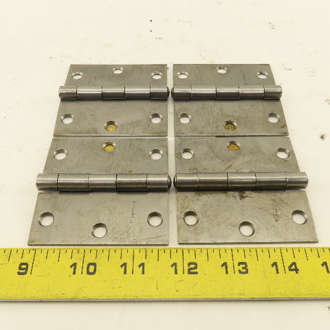 National N140-467 3" Steel Utility Butt Hinge Lot Of 4