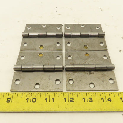 National N140-467 3" Steel Utility Butt Hinge Lot Of 4
