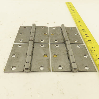 National N140-467 3" Steel Utility Butt Hinge Lot Of 4