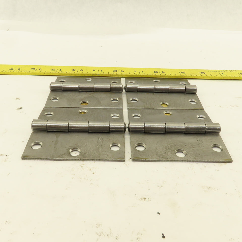 National N140-467 3" Steel Utility Butt Hinge Lot Of 4