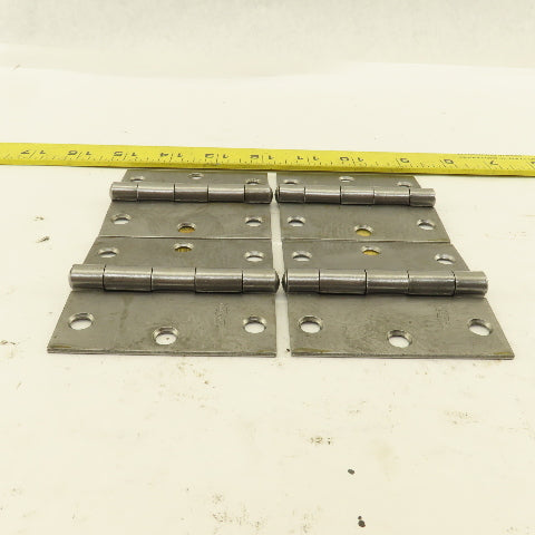 National N140-467 3" Steel Utility Butt Hinge Lot Of 4
