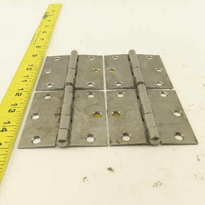 National N140-467 3" Steel Utility Butt Hinge Lot Of 4