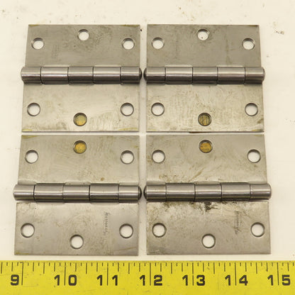 National N140-467 3" Steel Utility Butt Hinge Lot Of 4
