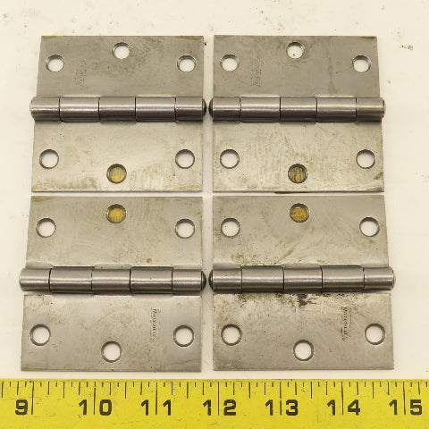 National N140-467 3" Steel Utility Butt Hinge Lot Of 4